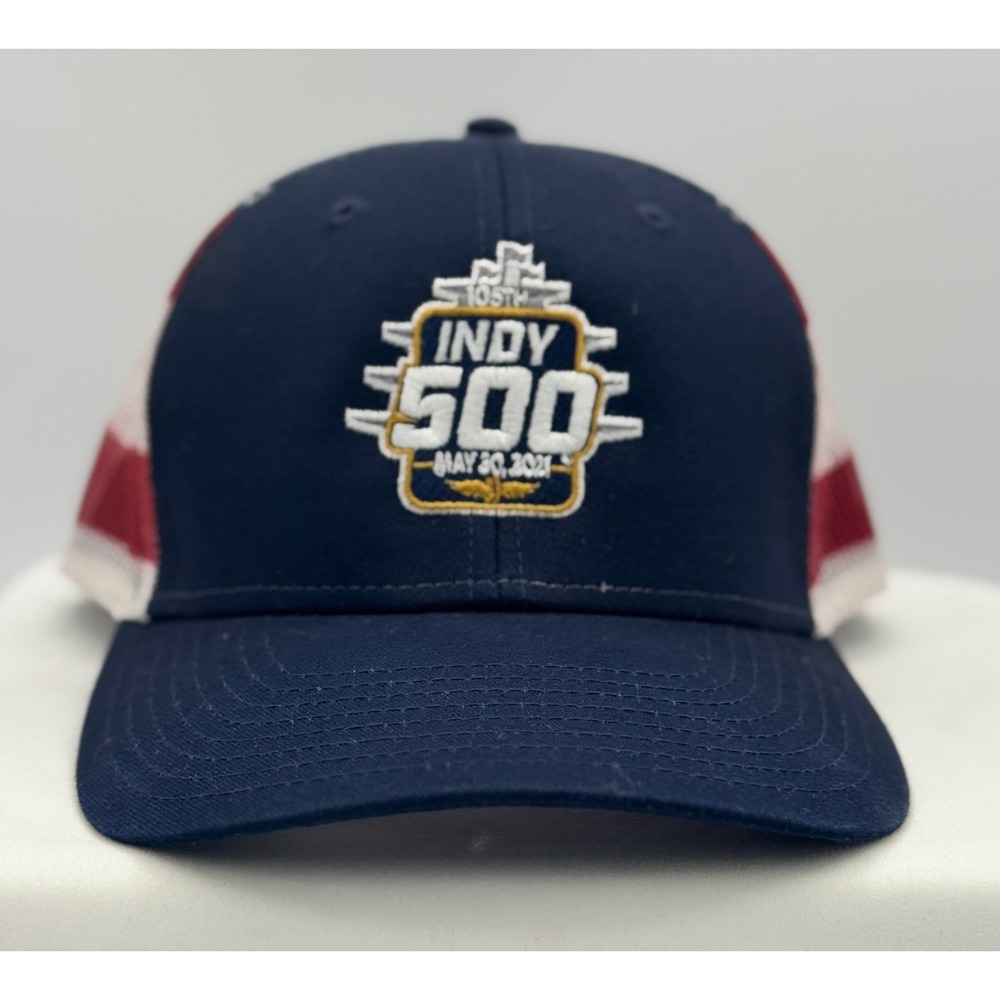 Indy 500 May 30 2021 Truckers Hat / Cap - New No Tags - The Game Red White Blue